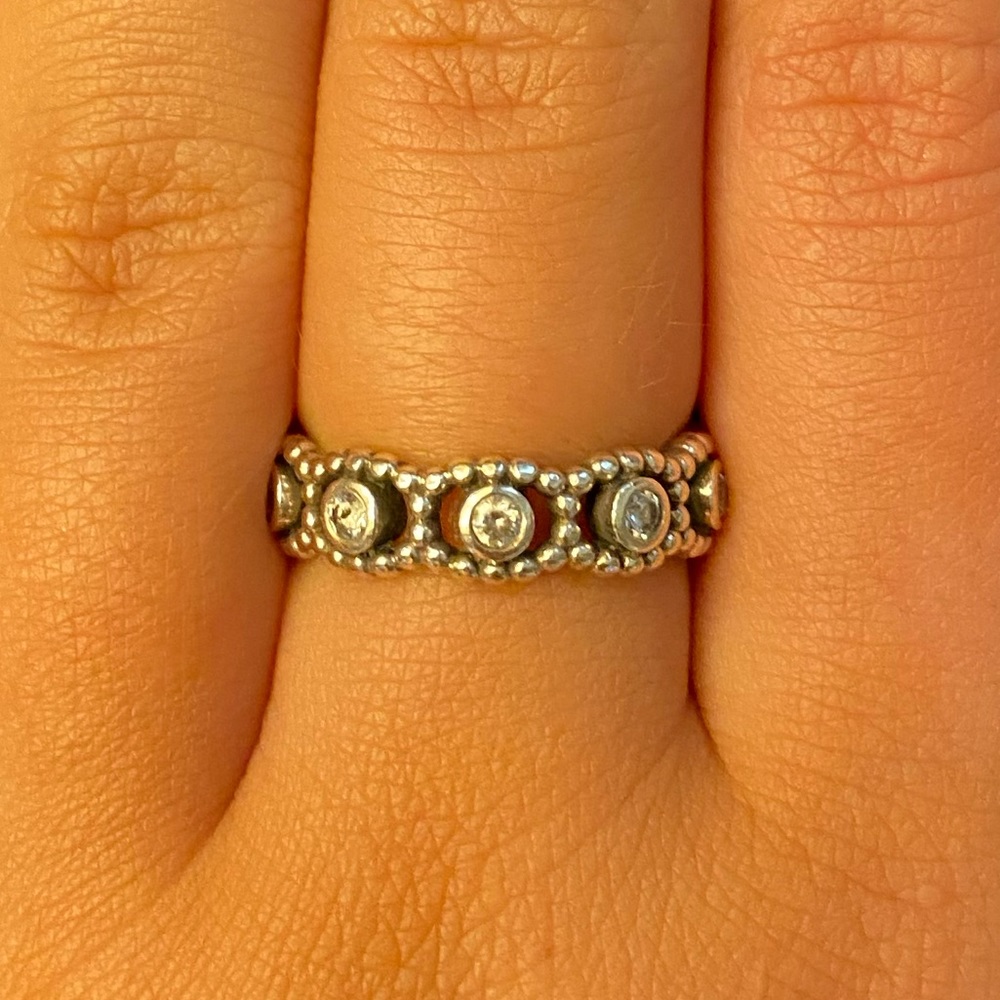 Sterling silver Pandora ring